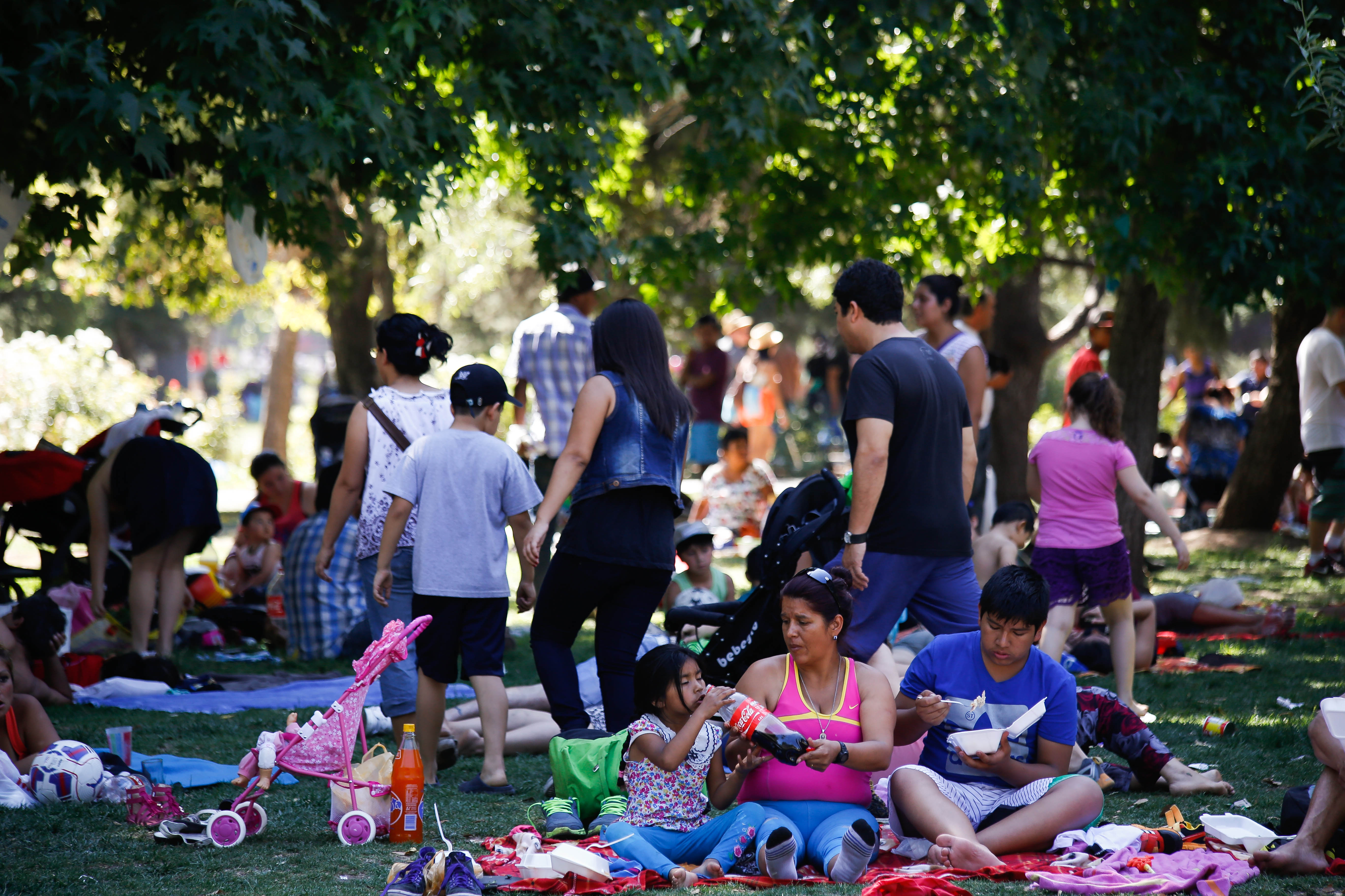 Altas temperaturas en Santiago