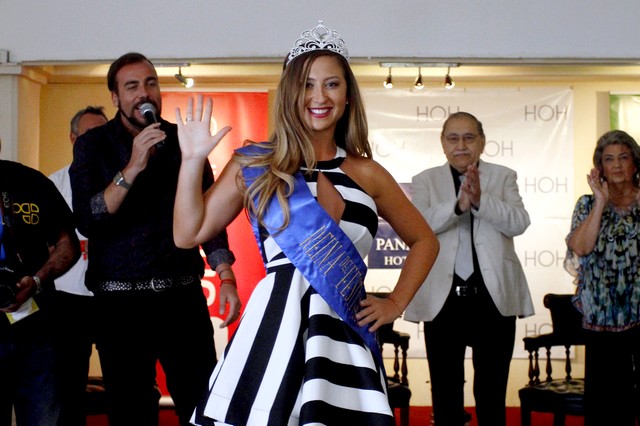 26 de Febrero de 2016/VIA DEL MAR Nicole "Luli" Moreno es coronada Reina del Festival de Via del Mar 2016, en el Hotel O'Higgins. FOTO: RODRIGO SAENZ/AGENCIAUNO