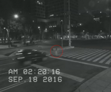Graban a fantasma en plena carretera