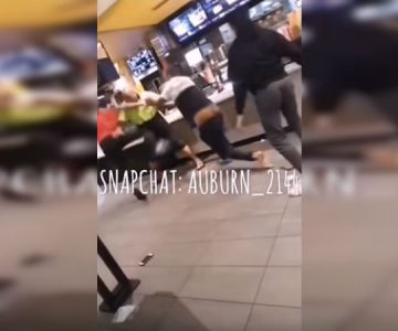 Discusión en local de comida rápida terminó a cornete limpio