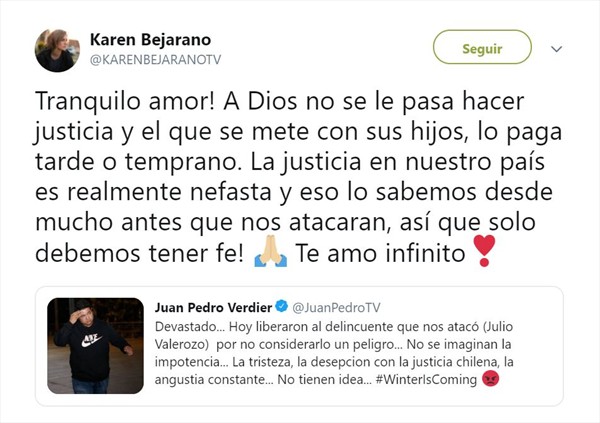 Karen Bejarano Twitter
