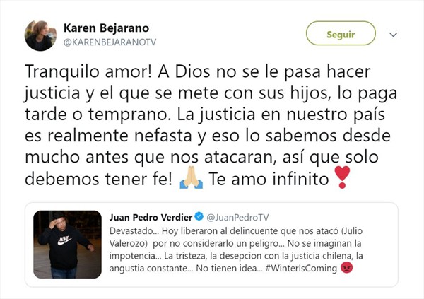 Karen Bejarano Twitter