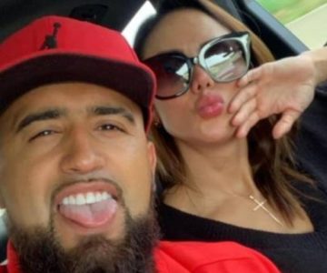 Arturo Vidal disfruta de sus vacaciones en Chilito junto a Sonia Isaza