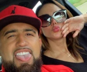 Con una romántica postal Arturo Vidal demuestra su amor por Sonia Isaza