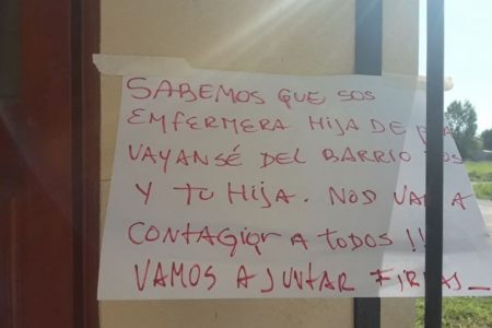 Enfermera amenaza