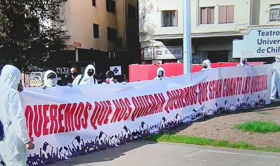 Manifestaciones Plaza Baquedano