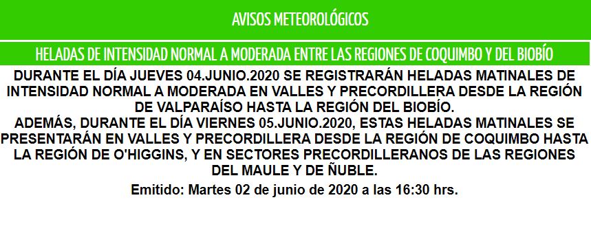 Heladas Matinales