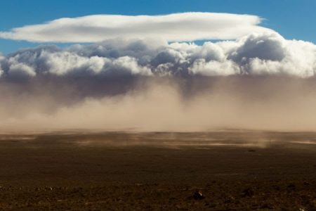 Polvo desierto del Sahara