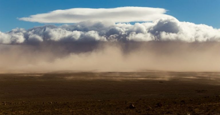 Polvo desierto del Sahara