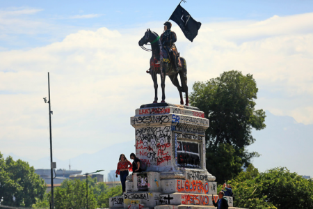 Monumento Plaza Italia (fuente_ La Tercera)