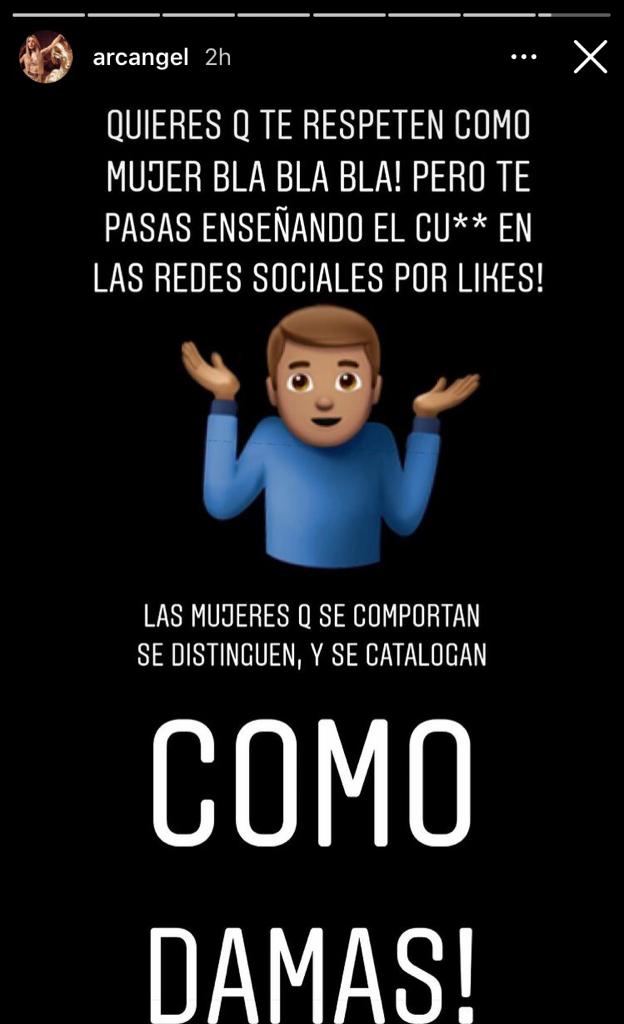 Comentarios Arcángel Instagram Stories. Fuente: @arcangel 