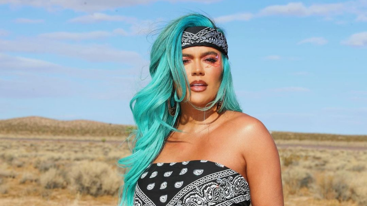 Karol G Debuts Blue Hair at the 2021 Billboard Latin Music Awards - wide 3