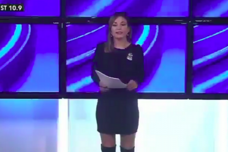 Presentadora Argentina William Shakespeare (fuente Captura De Pantalla)