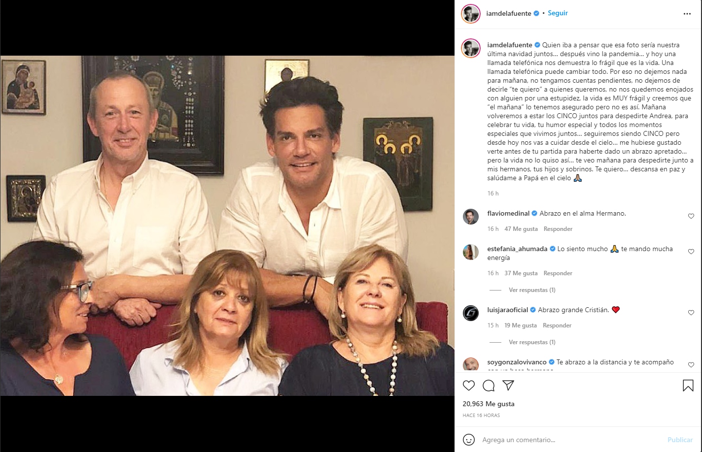 Instagram Cristián De La Fuente