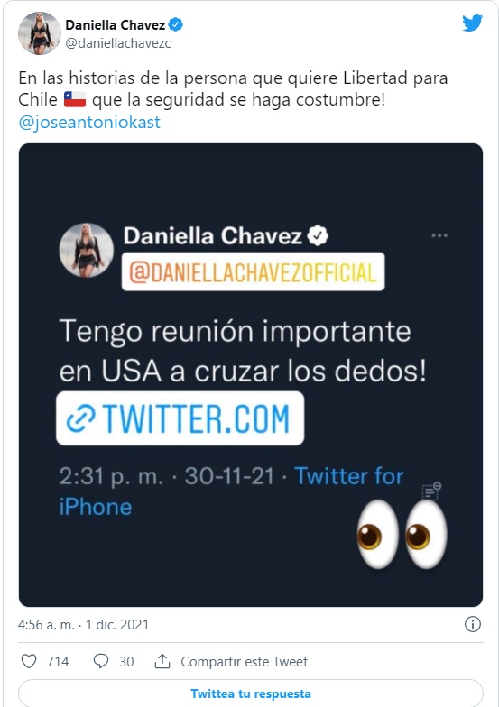 Twitter Daniella Chávez