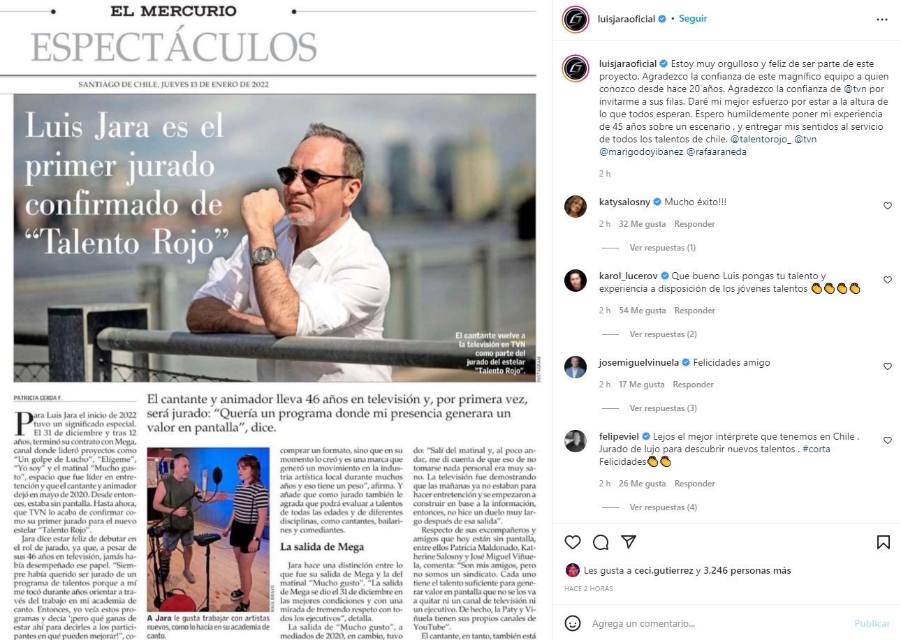 Instagram Luis Jara