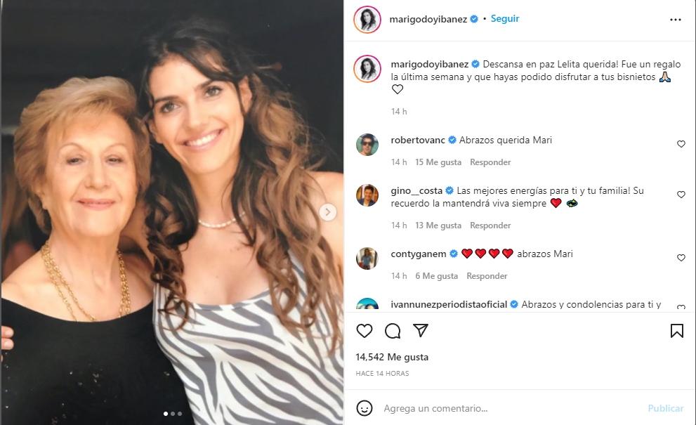 Instagram María Luisa Godoy
