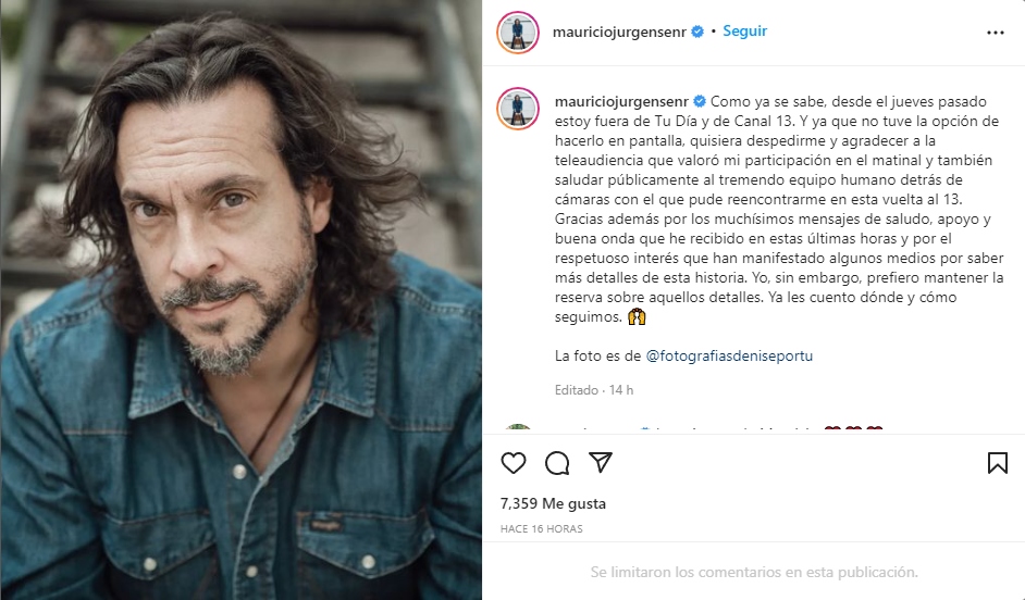 Instagram Mauricio Jürgensen