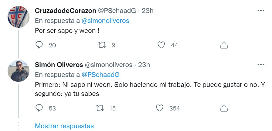 Twitter Simón Oliveros