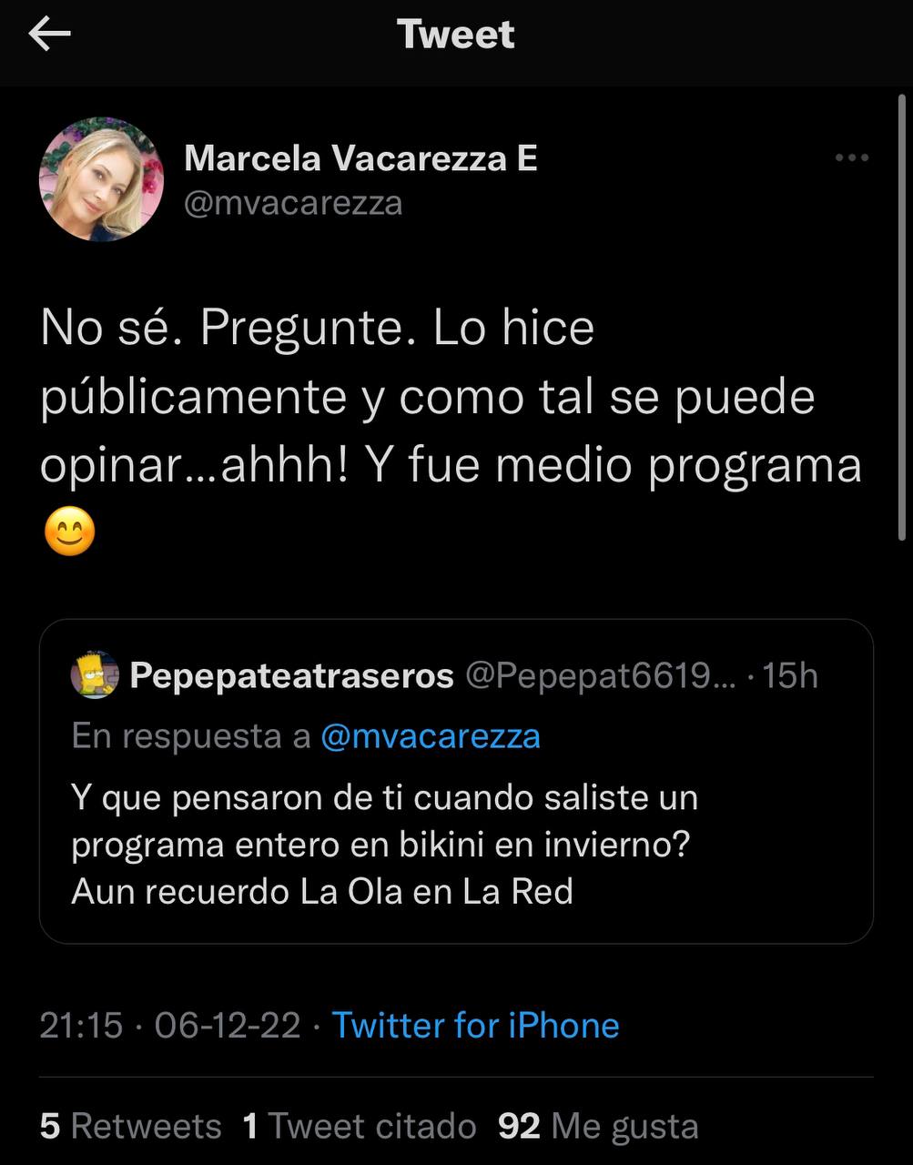 Marcela Vacarezza Twitter