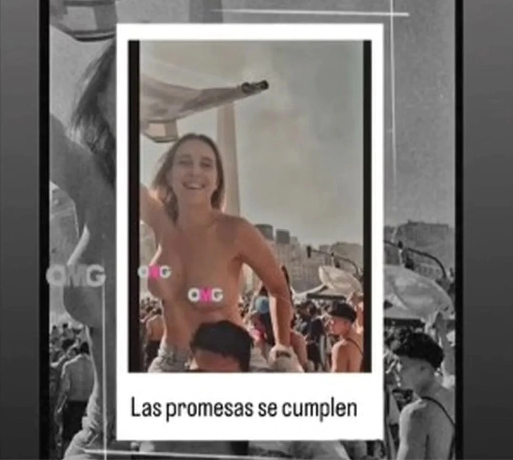 Periodista Argentina Topless