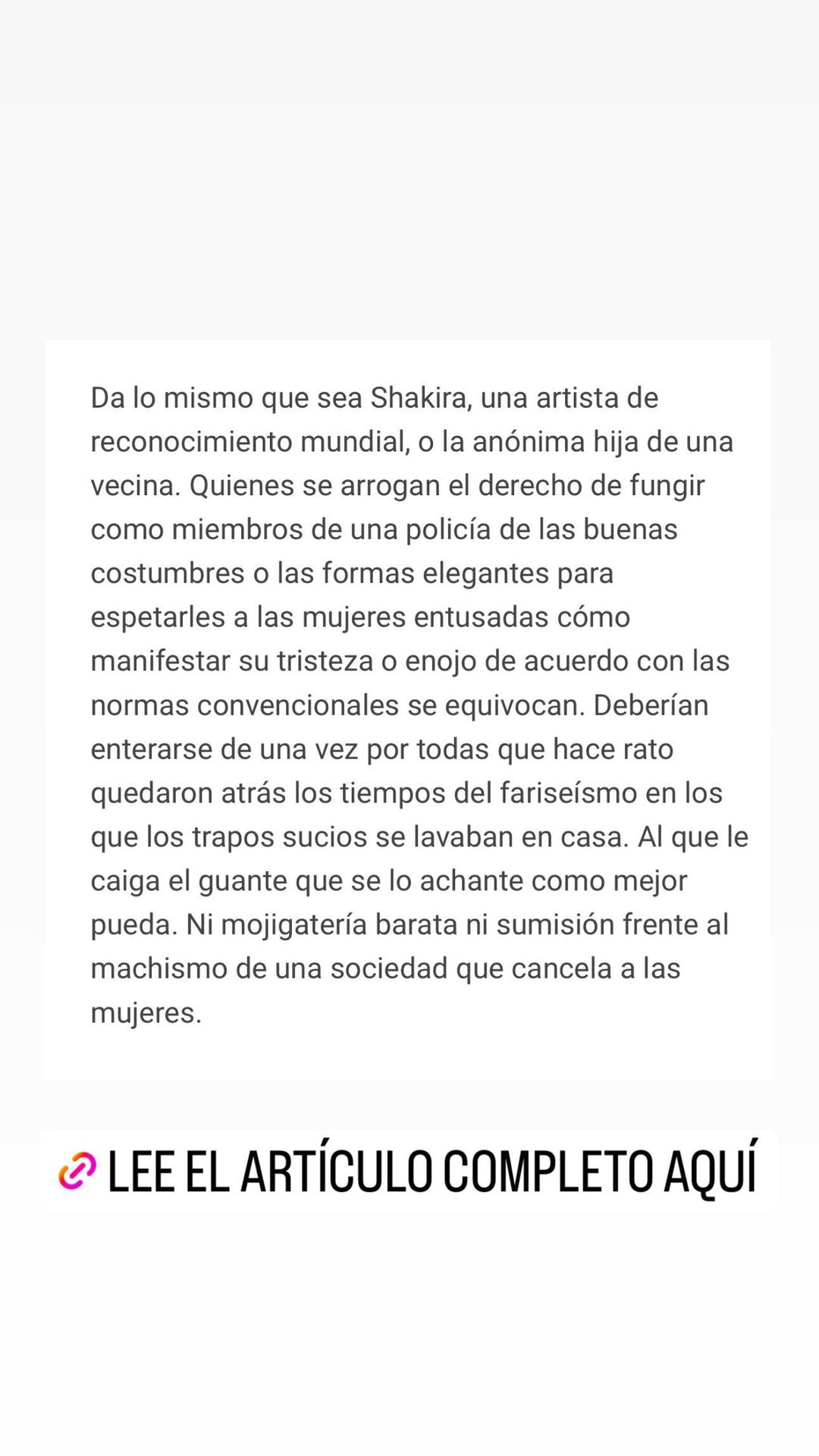 Instagram Shakira