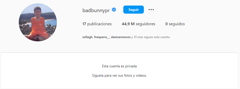 Instagram Bad Bunny