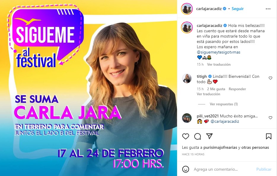 Instagram Carla Jara