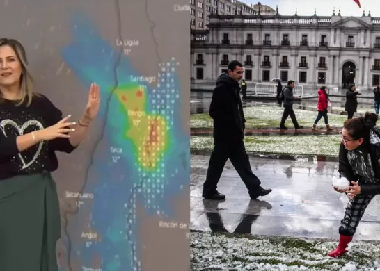 Lluvia En Santiago Nieve