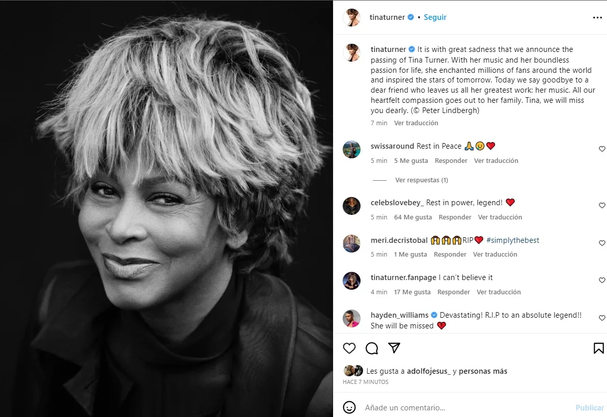 Instagram Tina Turner