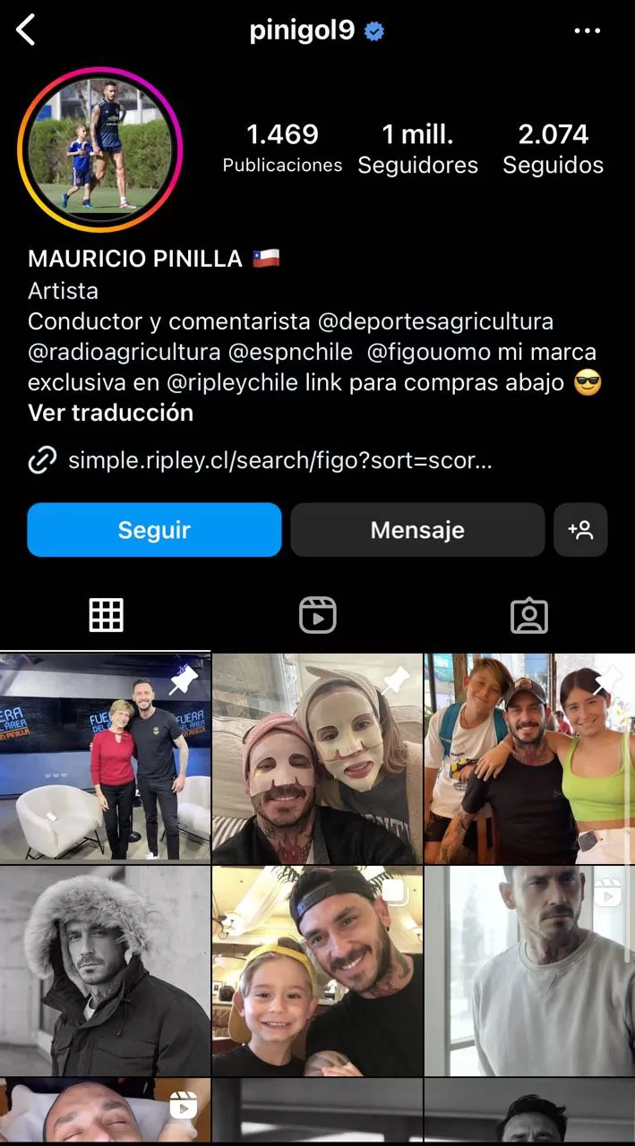 Instagram Mauricio Pinilla