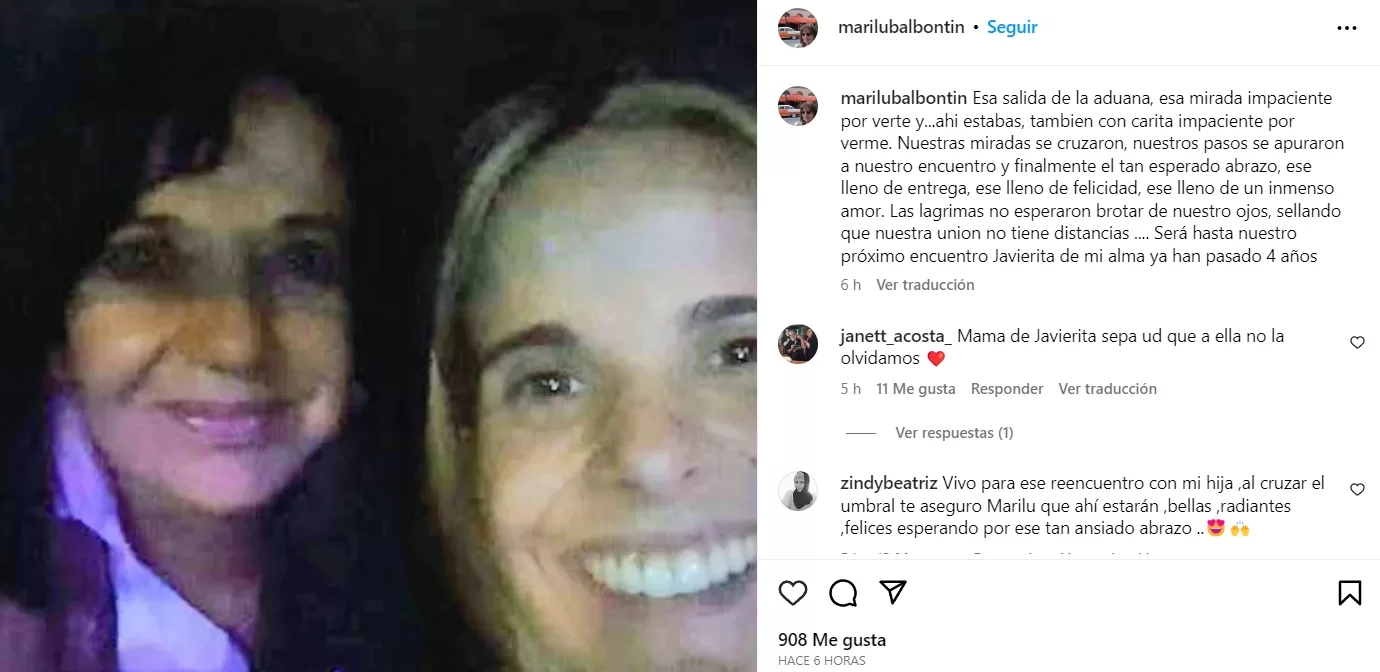 Instagram Marilú Balbontin