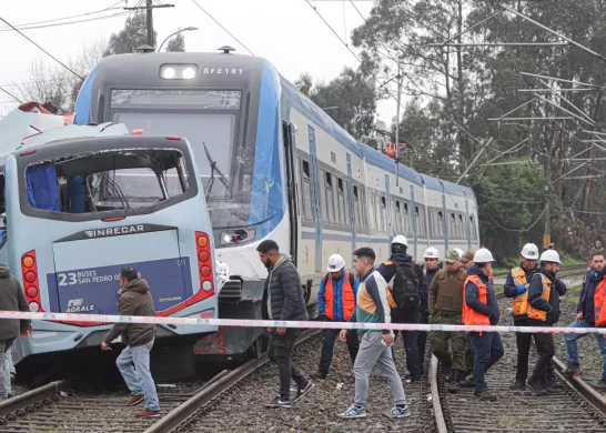 Accidente Microbús Tren