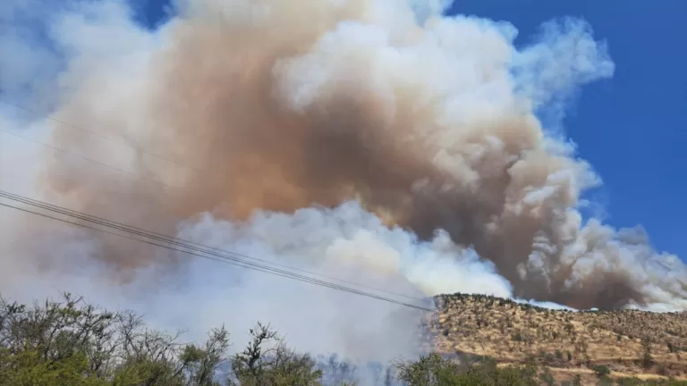 Incendio En Curacaví Humo