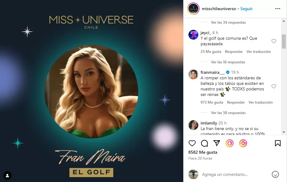 Instagram Miss Universo Chile