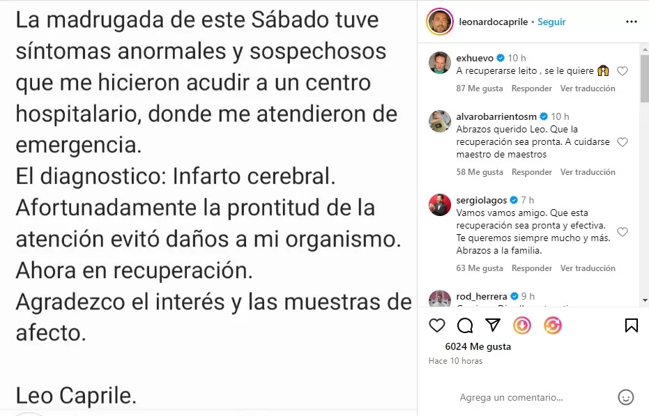 Instagram Leo Caprile
