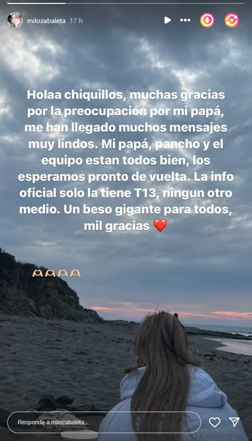 Instagram Milagros Zabaleta