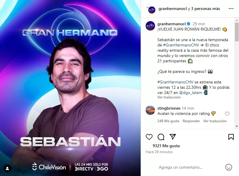Instagram Gran Hermano 1
