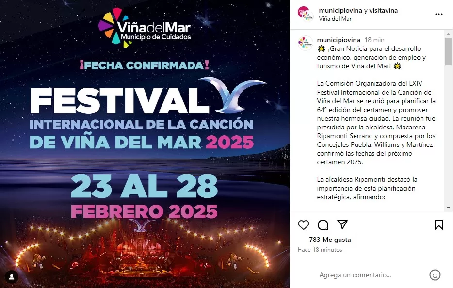 Instagram Municipalidad De Viña Del Mar