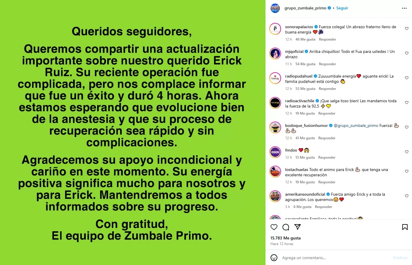 Instagram Zúmbale Primo 1