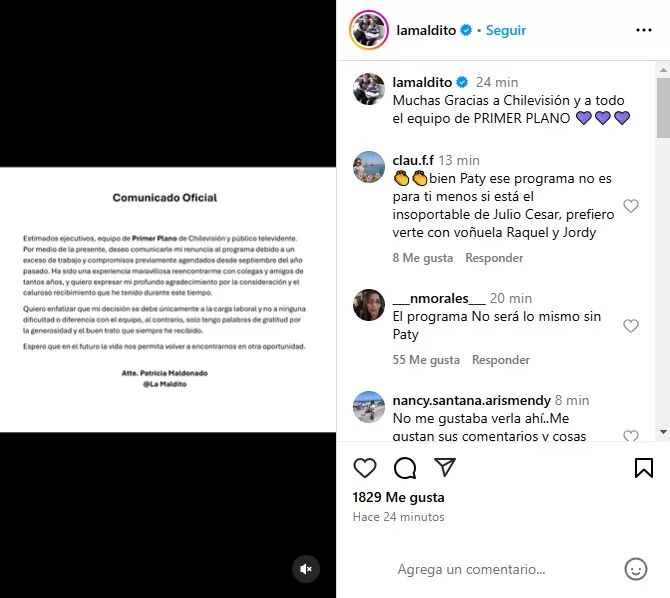 Instagram Patricia Maldonado