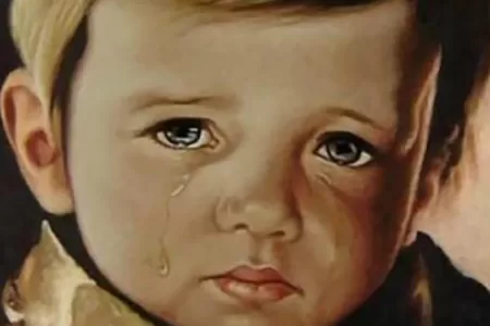 Cuadro Del Niño Que Llora