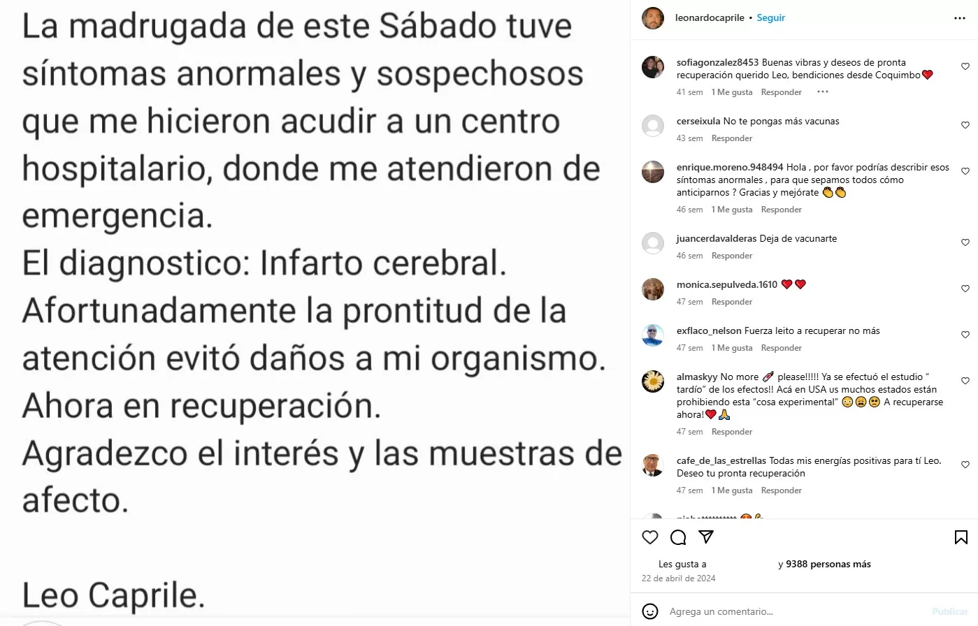 Instagram Leo Caprile