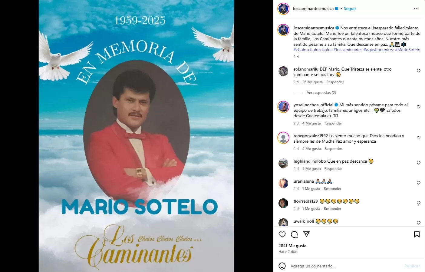 Instagram @loscaminantesmusica