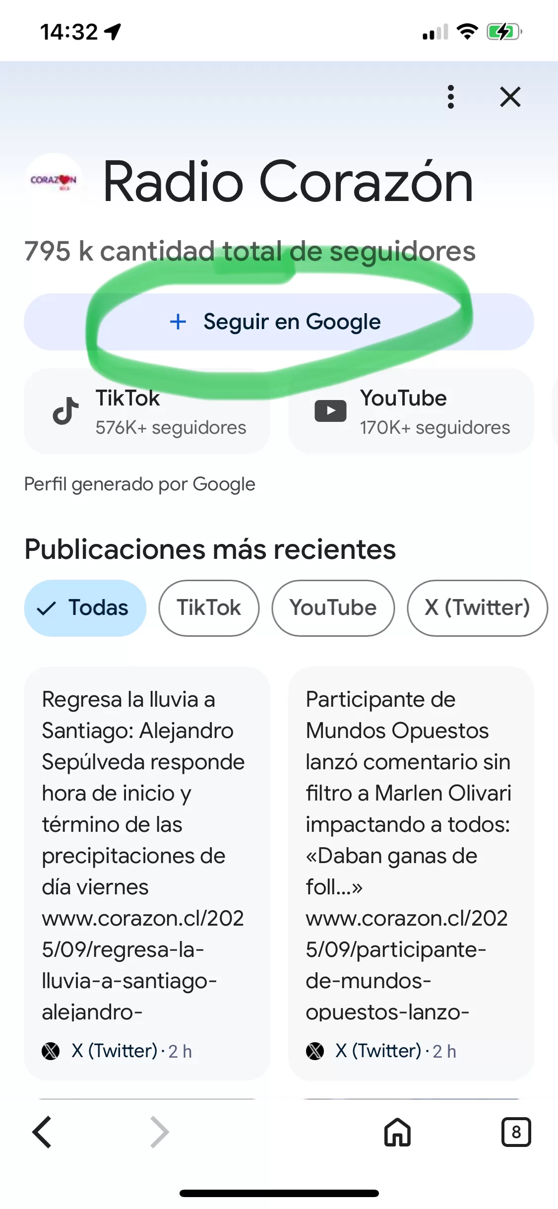 Radio Corazón Google Discover