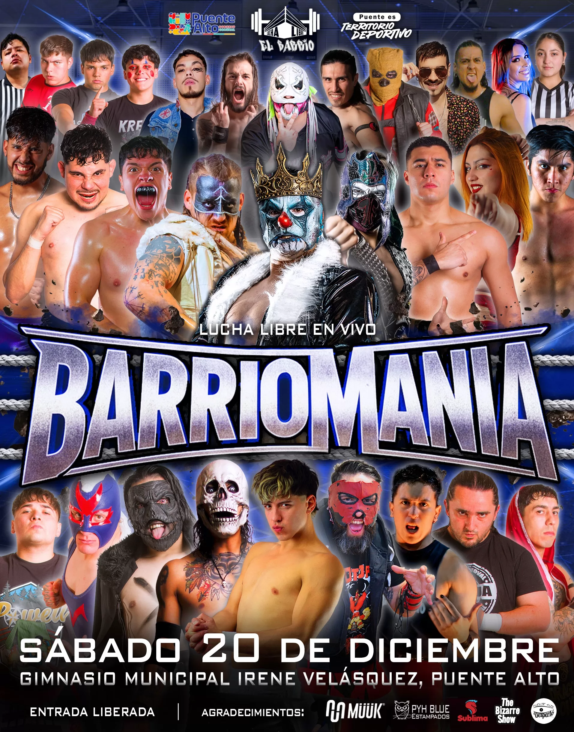 Flyer oficial Barriomanía