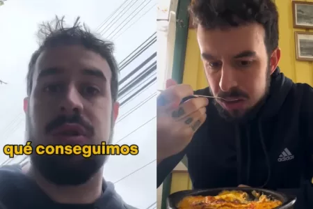 Influencer Argentino Prueba Plato Chileno