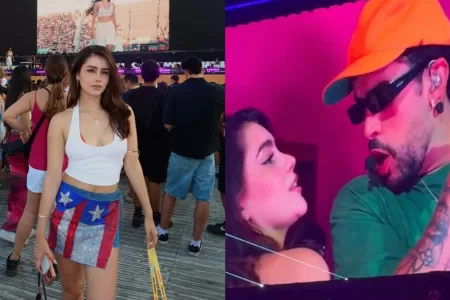 Isabel Calvo Y Bad Bunny En La Casita