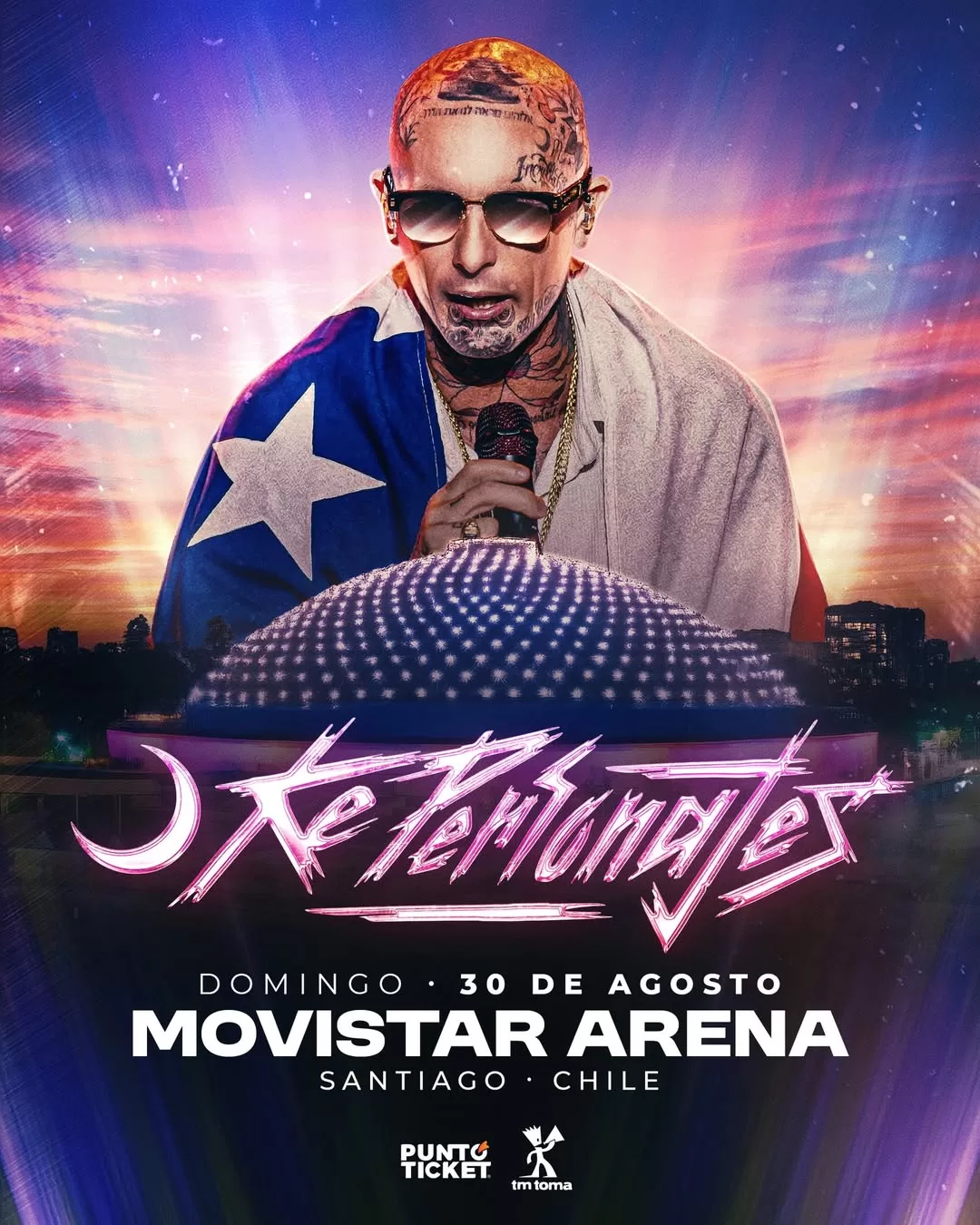 Ke personajes en Movistar Arena