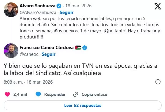 Álvaro Sanhueza Sobre Feriados, X